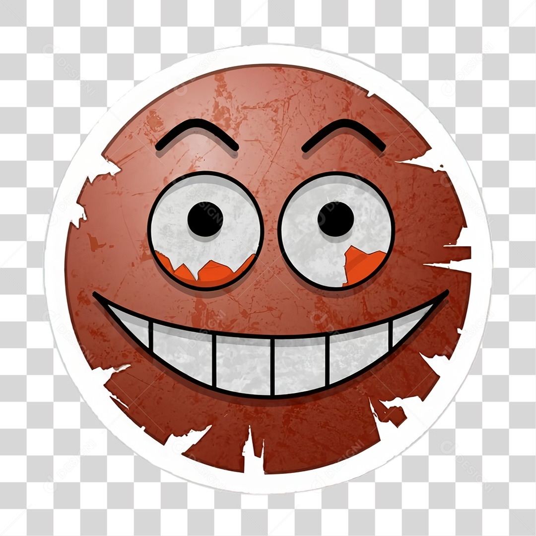 Sticker Emojis Carinha PNG Transparente