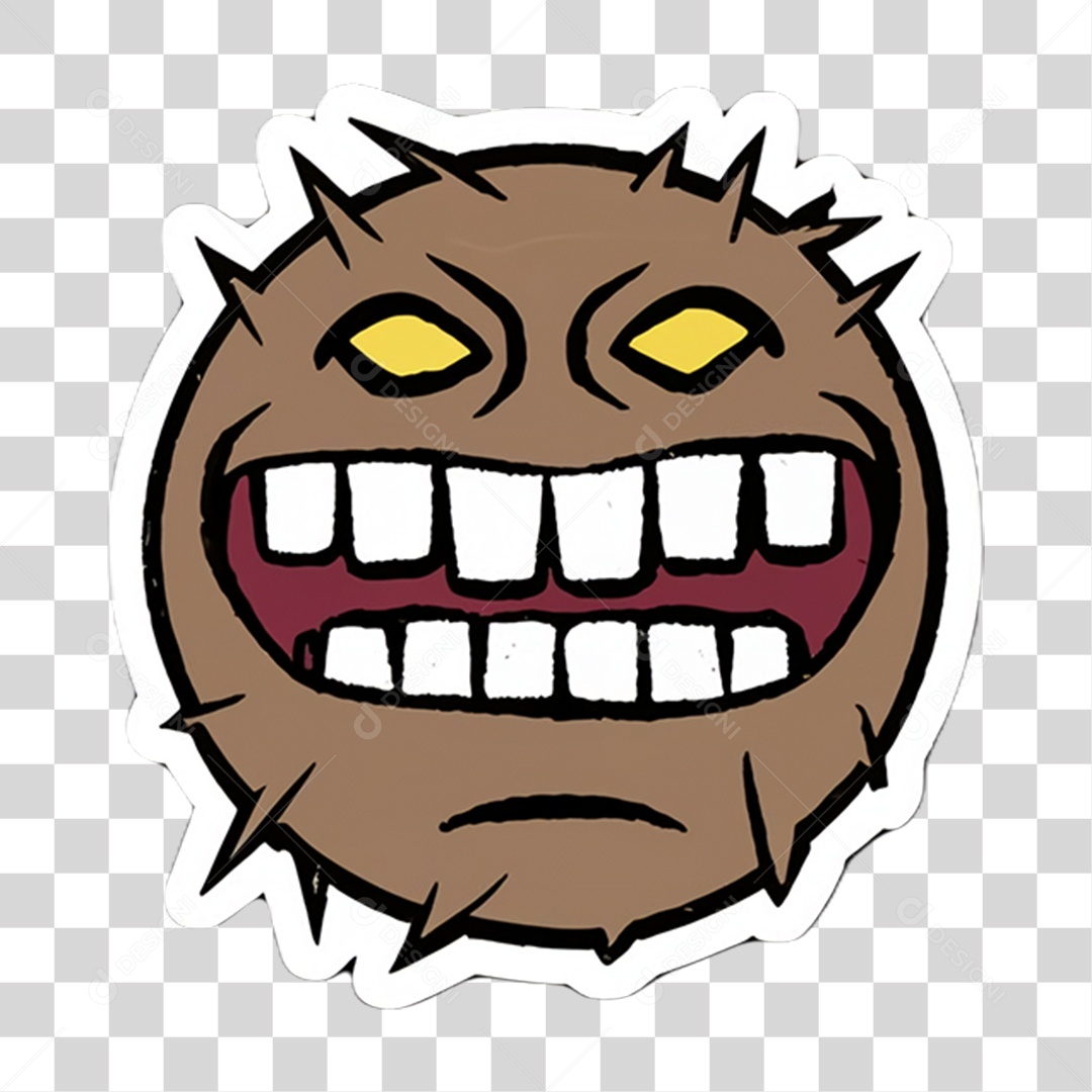 Sticker Emojis Carinha PNG Transparente