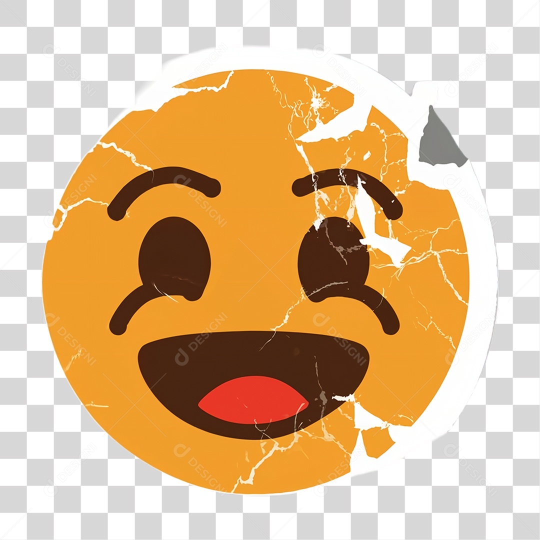 Sticker Emojis Carinha PNG Transparente