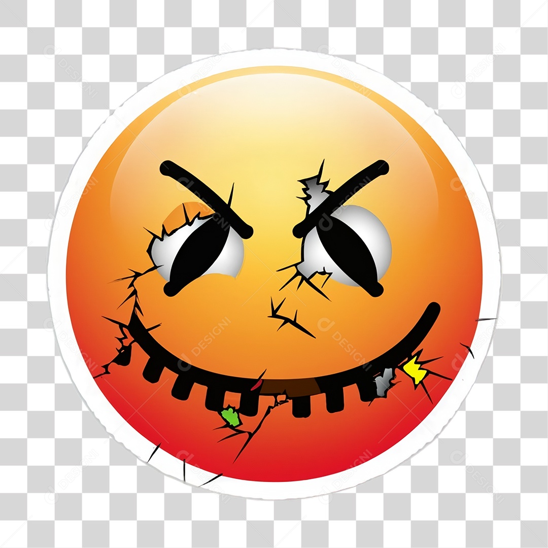 Sticker Emojis Carinha PNG Transparente