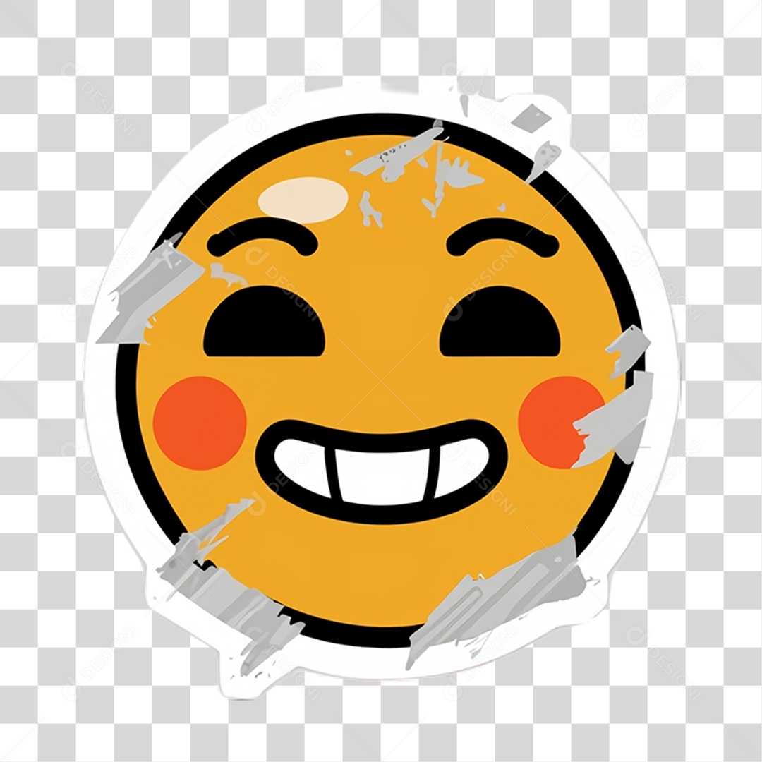 Sticker Emojis Carinha PNG Transparente