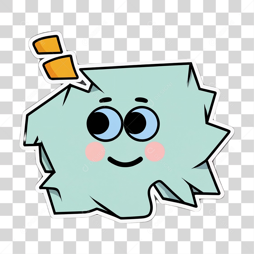 Sticker Emojis Carinha PNG Transparente