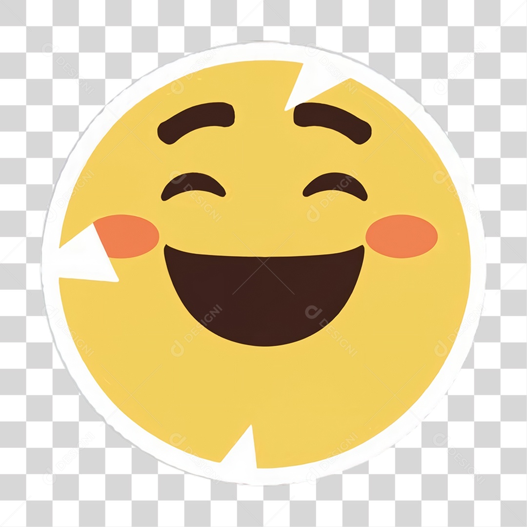 Sticker Emojis Carinha PNG Transparente