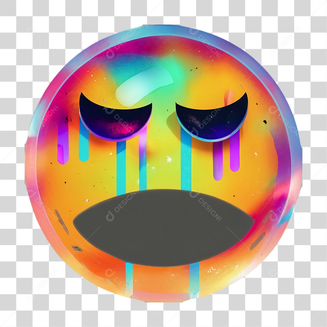 Sticker Emojis Carinha PNG Transparente