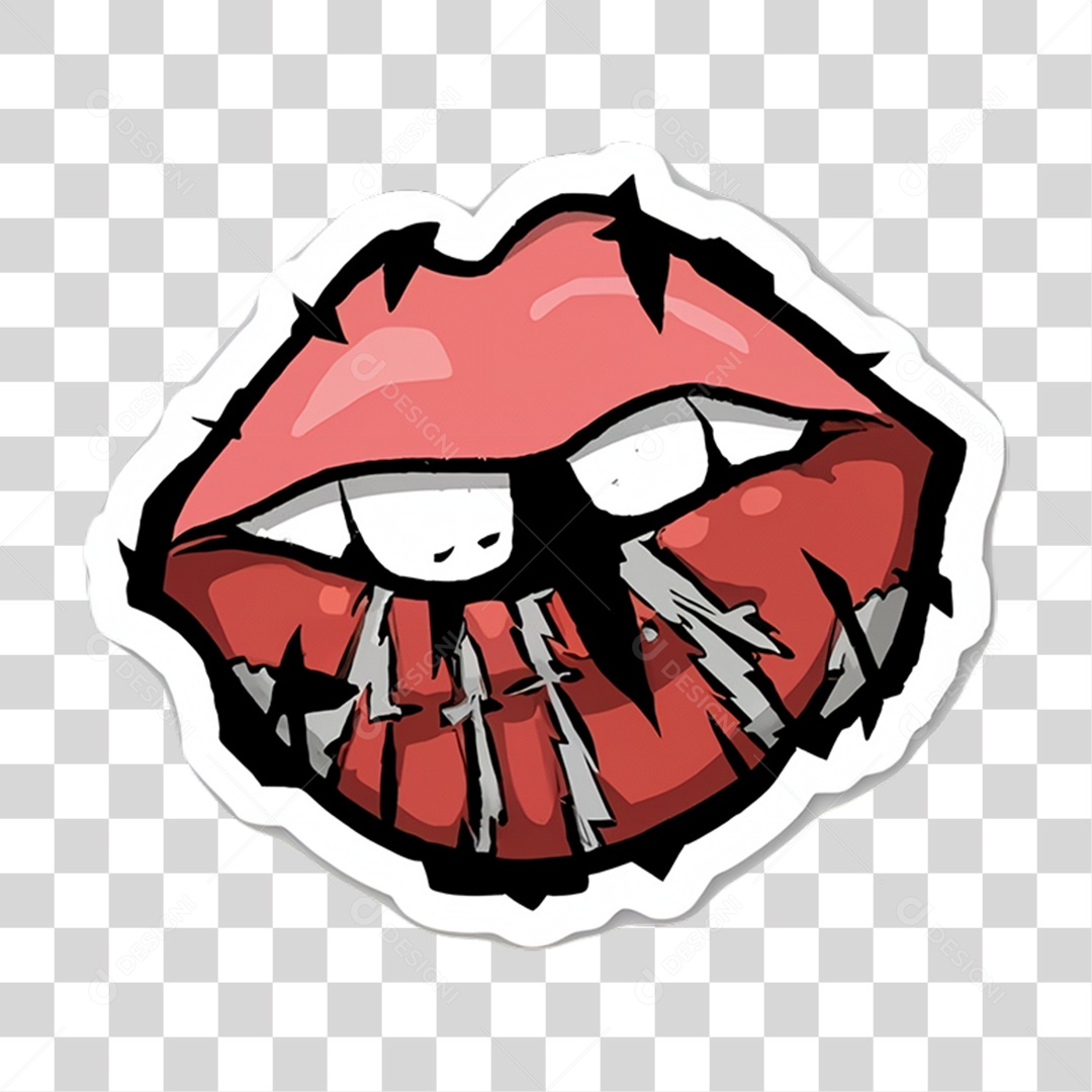 Sticker Emojis Beijo PNG Transparente