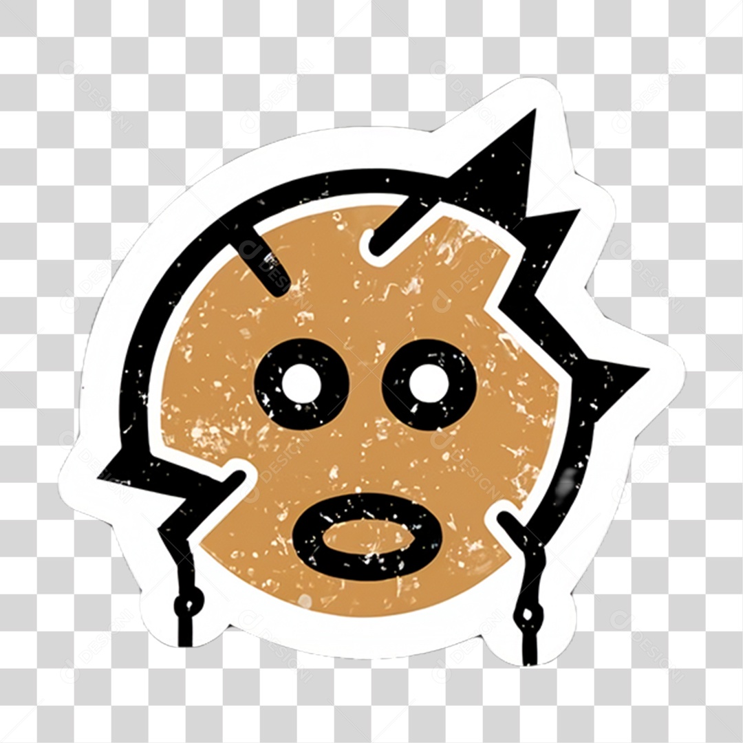 Sticker Emojis Carinha PNG Transparente
