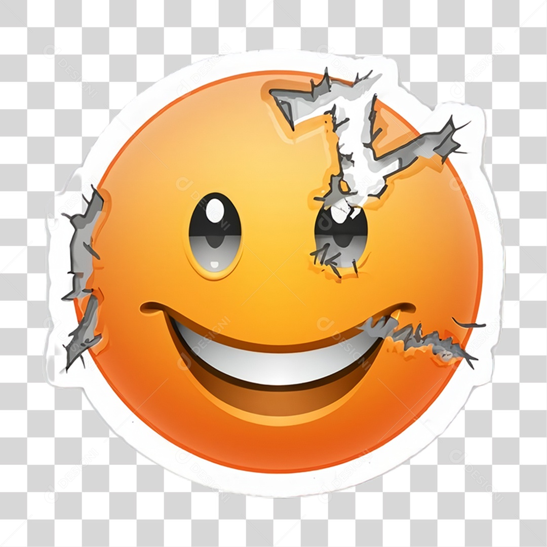 Sticker Emojis Carinha PNG Transparente