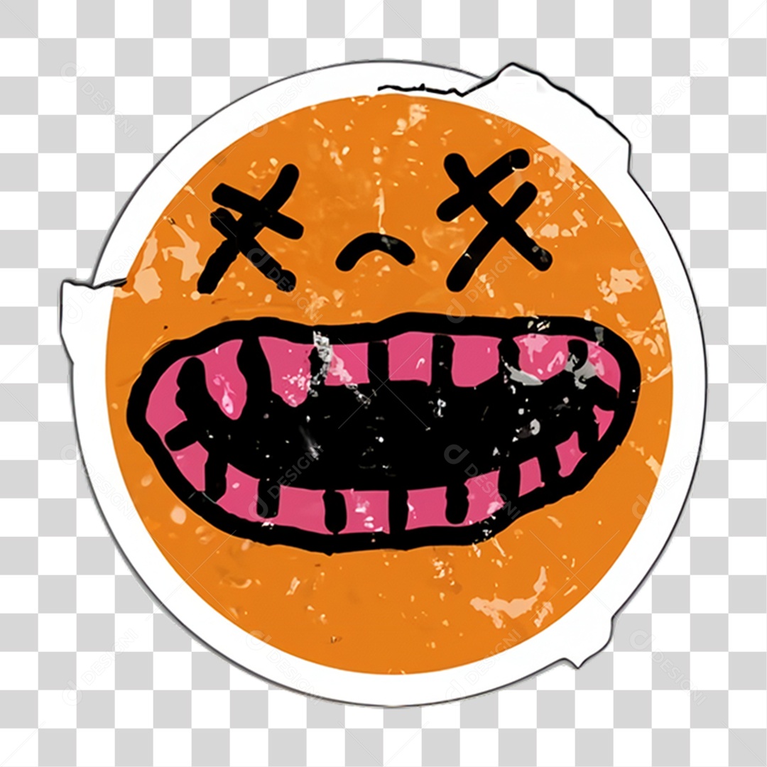 Sticker Emojis Carinha PNG Transparente