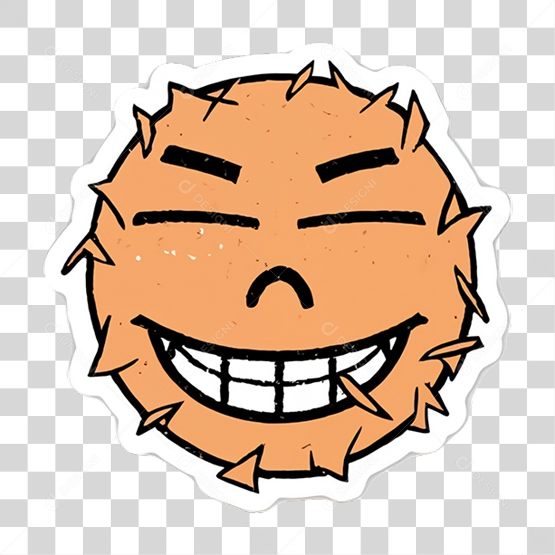 Sticker Emojis Carinha PNG Transparente