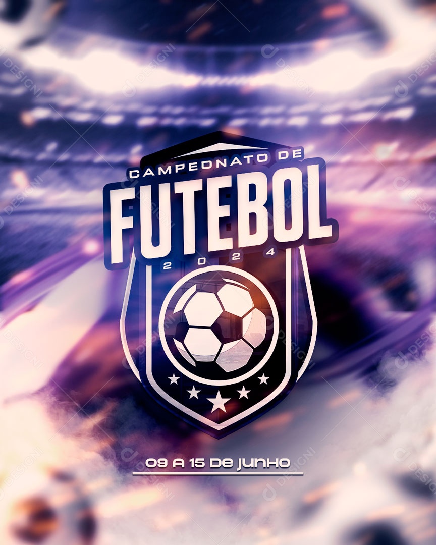 Social Media Feed Brasão De Campeonato De Futebol Para Composição PSD