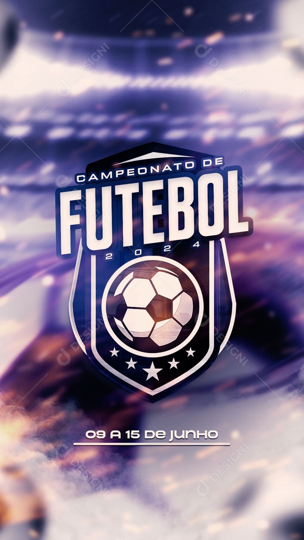 Social Media Story Brasão De Campeonato De Futebol Para Composição PSD