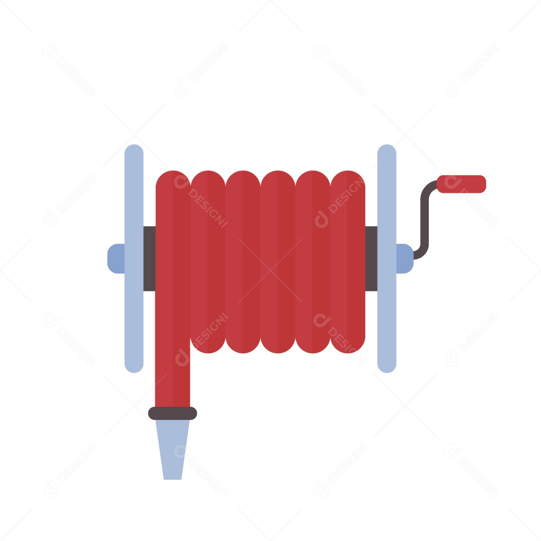 Mangueira de Bombeiro Ilustração Vetor EPS