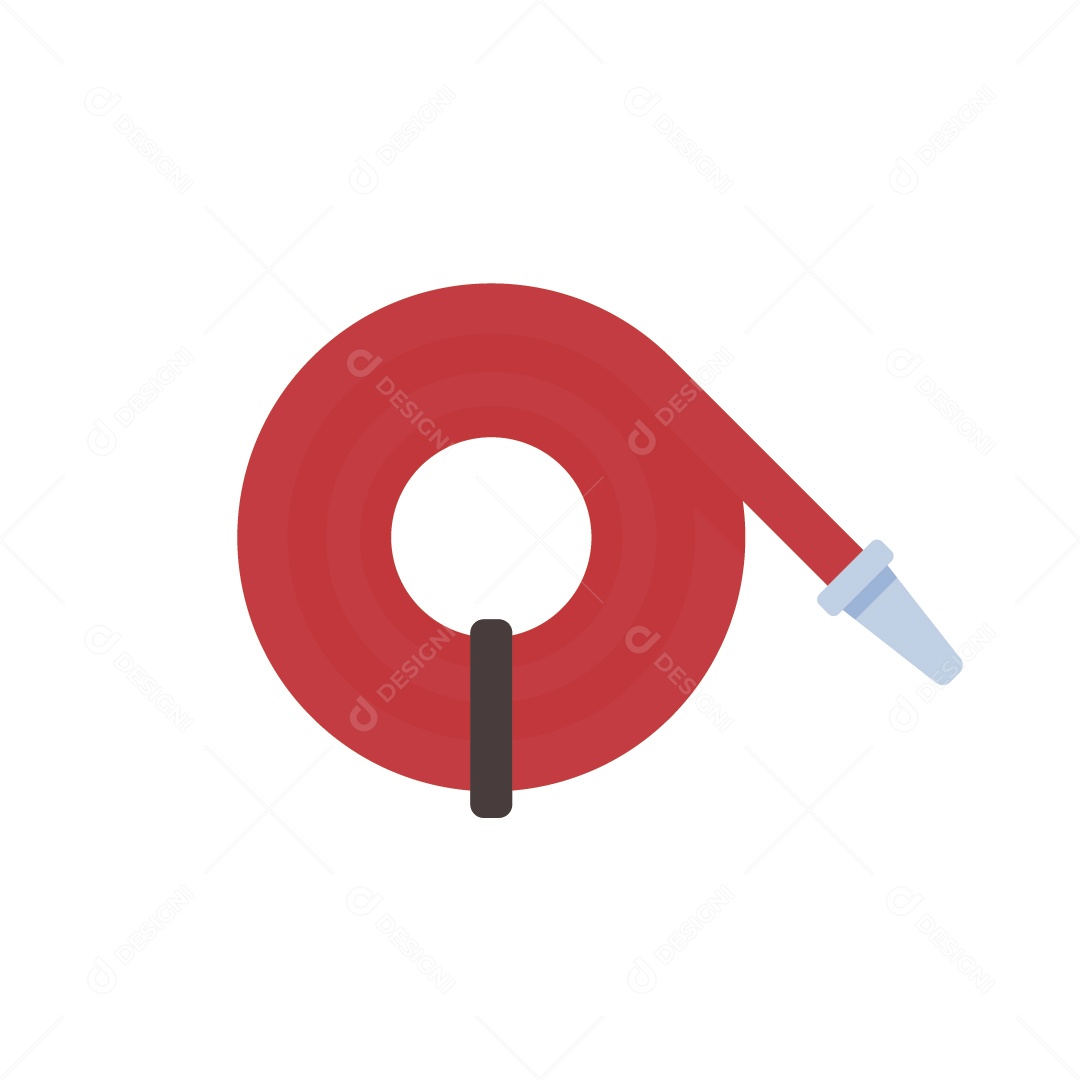 Mangueira de Bombeiro Ilustração Vetor EPS