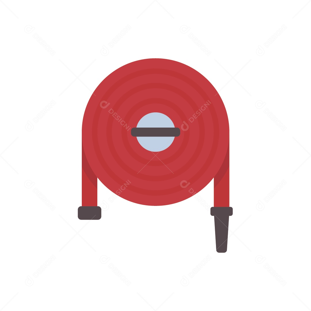 Mangueira de Bombeiro Ilustração Vetor EPS