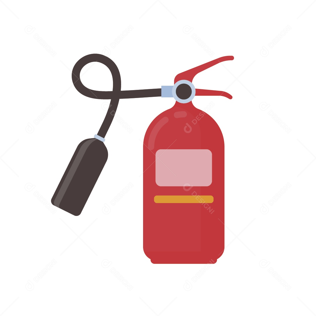 Extintor de Incêndio Ilustração Vetor EPS