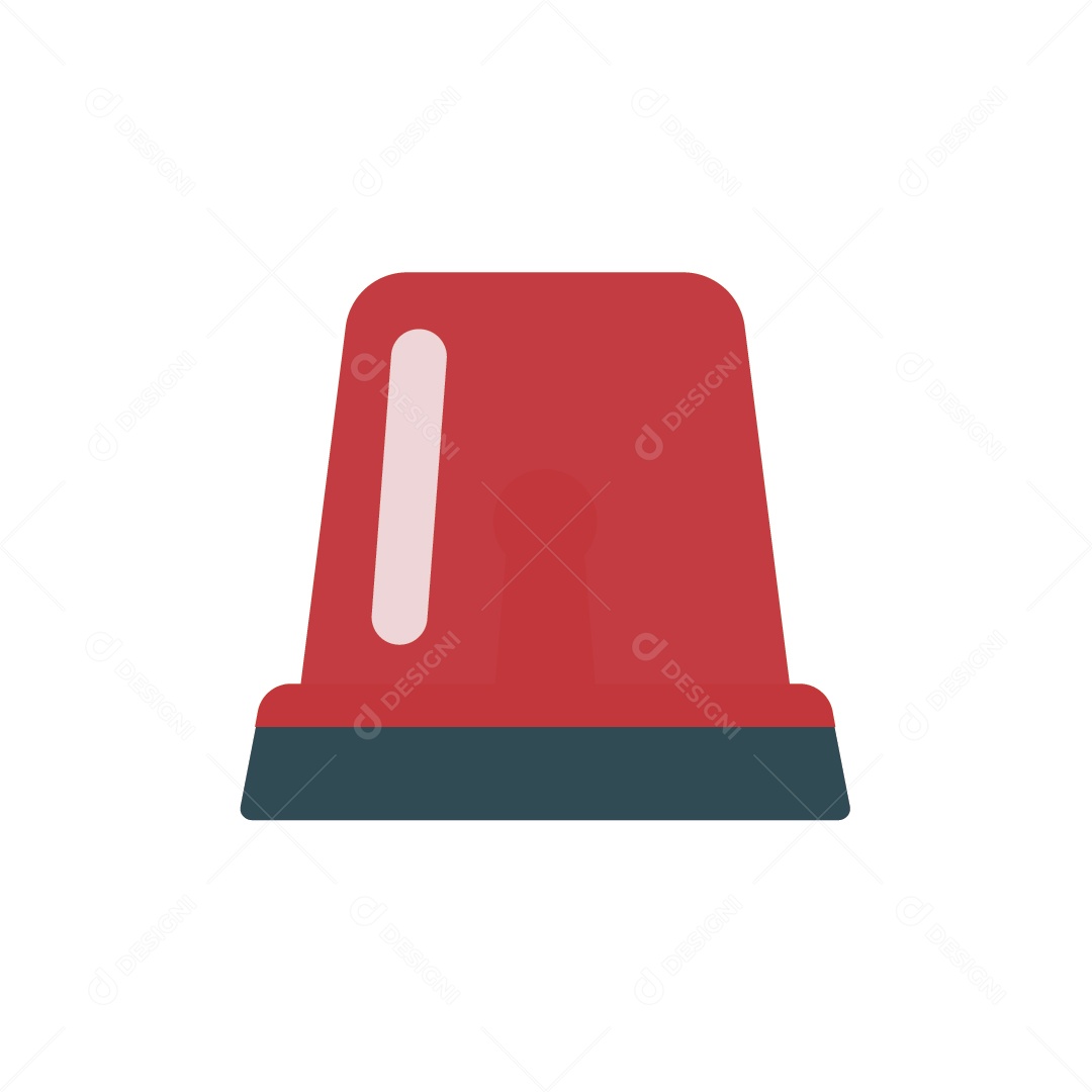 Ícone de Sirene de Emergência Ilustração Vetor EPS