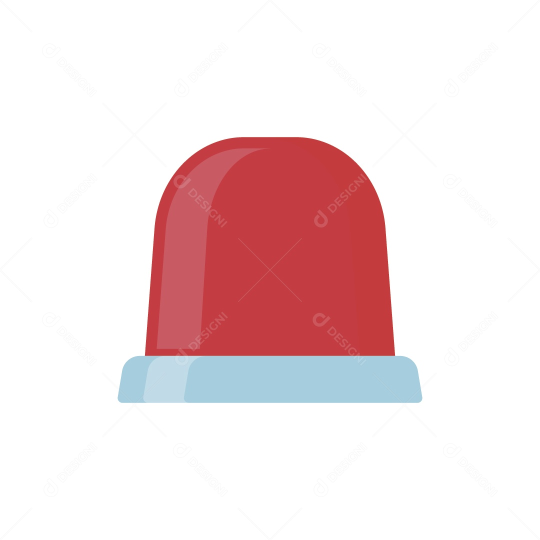 Ícone de Sirene de Emergência Ilustração Vetor EPS