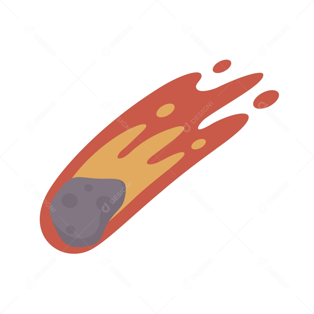 Meteoro Ilustração Vetor EPS