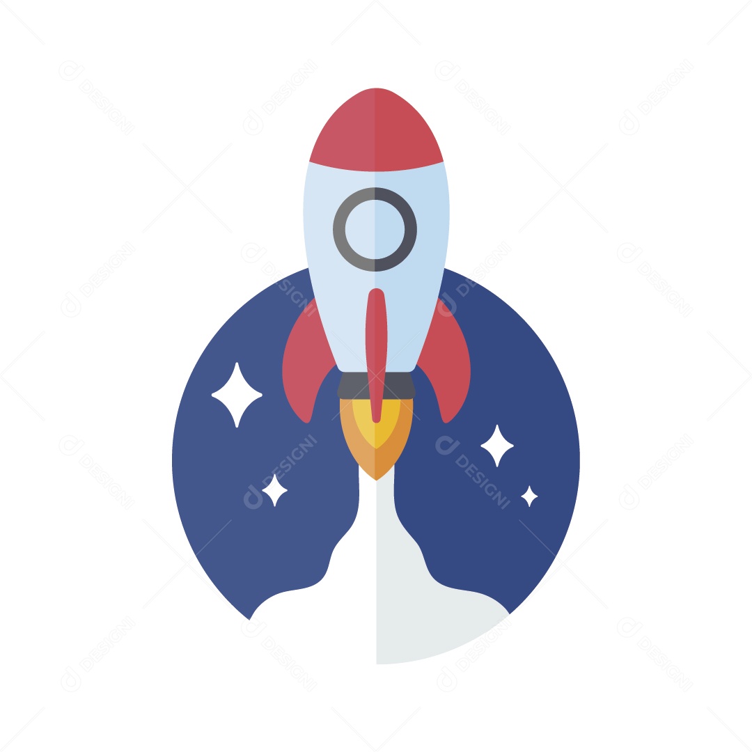 Foguete Ilustração Vetor EPS