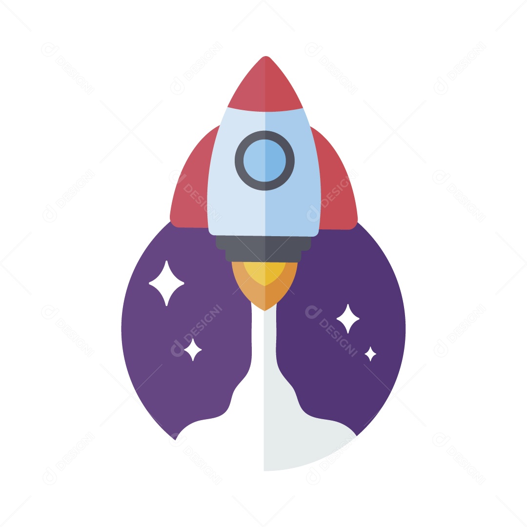 Foguete Ilustração Vetor EPS