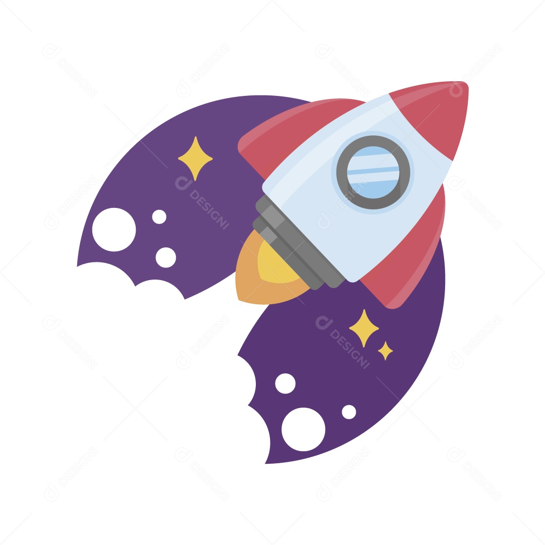 Foguete Ilustração Vetor EPS