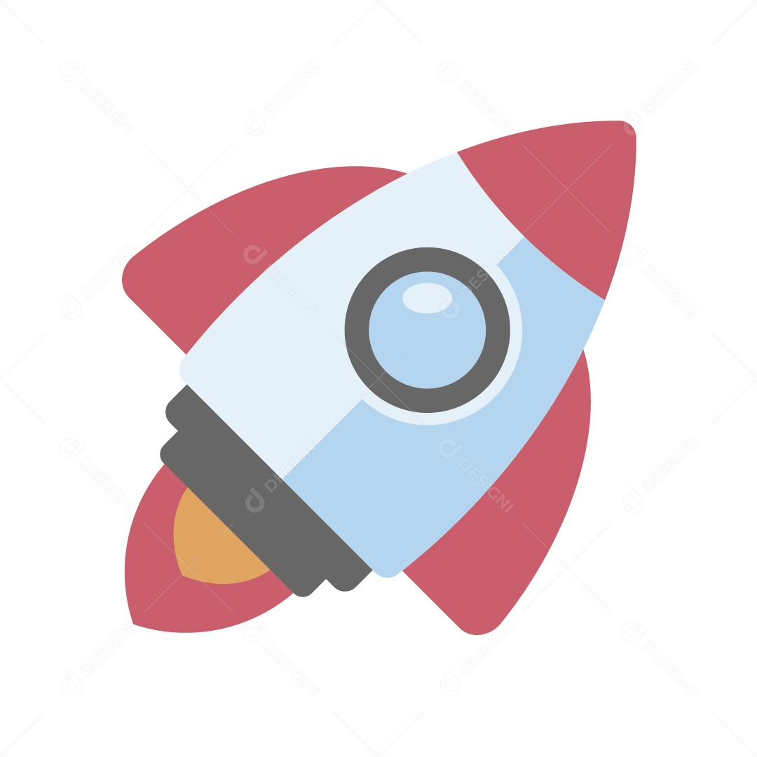 Foguete Ilustração Vetor EPS