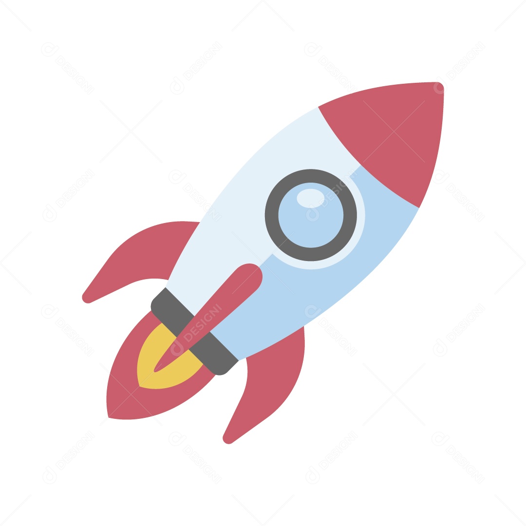 Foguete Ilustração Vetor EPS