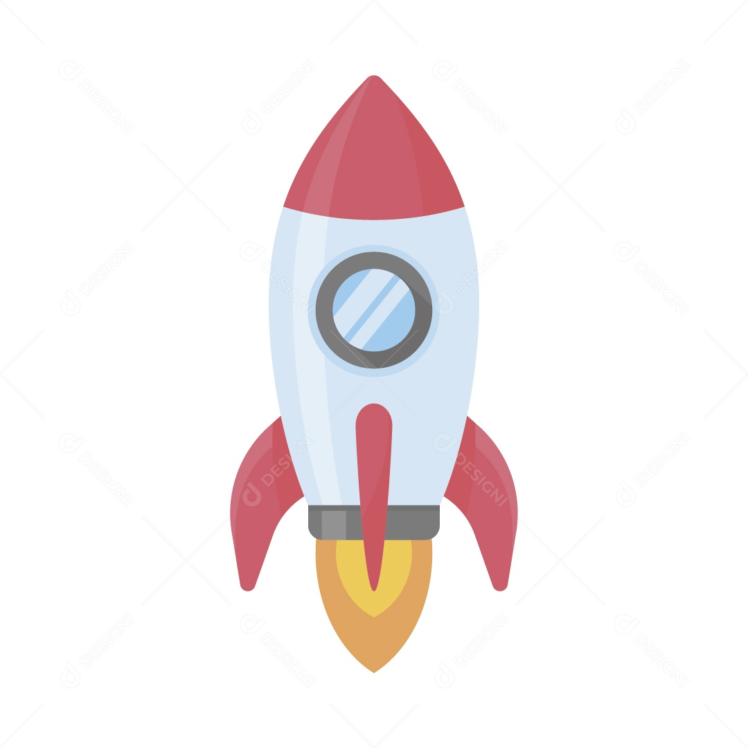 Foguete Ilustração Vetor EPS