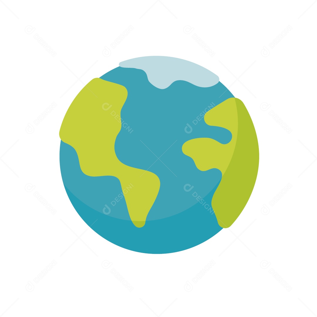 Planeta Terra Ilustração Vetor EPS