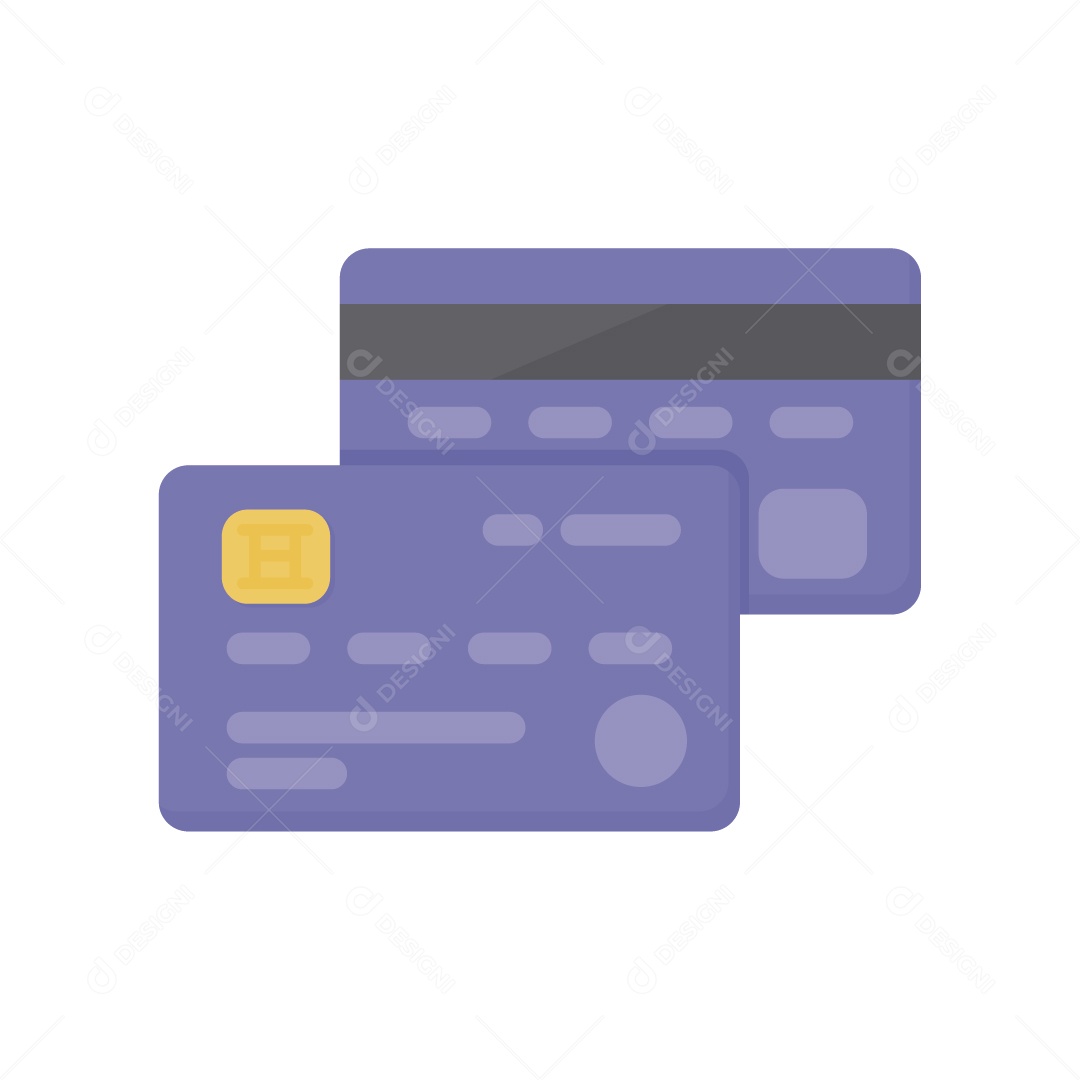 Cartão de Crédito Ilustração Vetor EPS