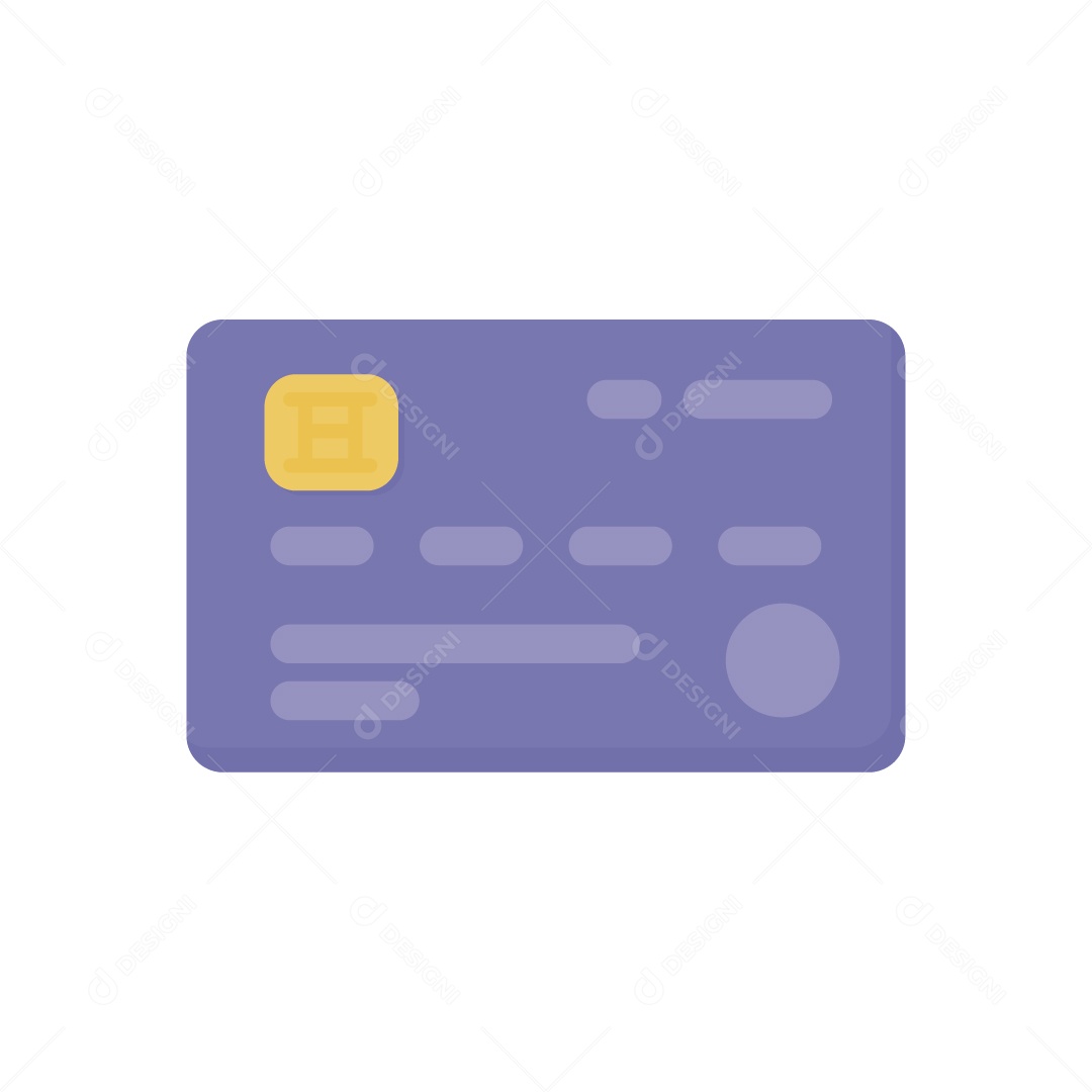 Cartão de Crédito Ilustração Vetor EPS