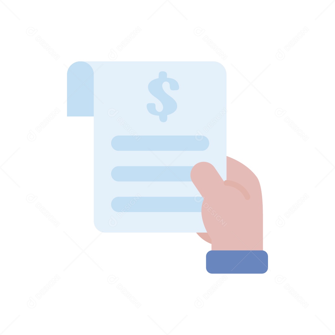 Recibo de Contas Ilustração Vetor EPS