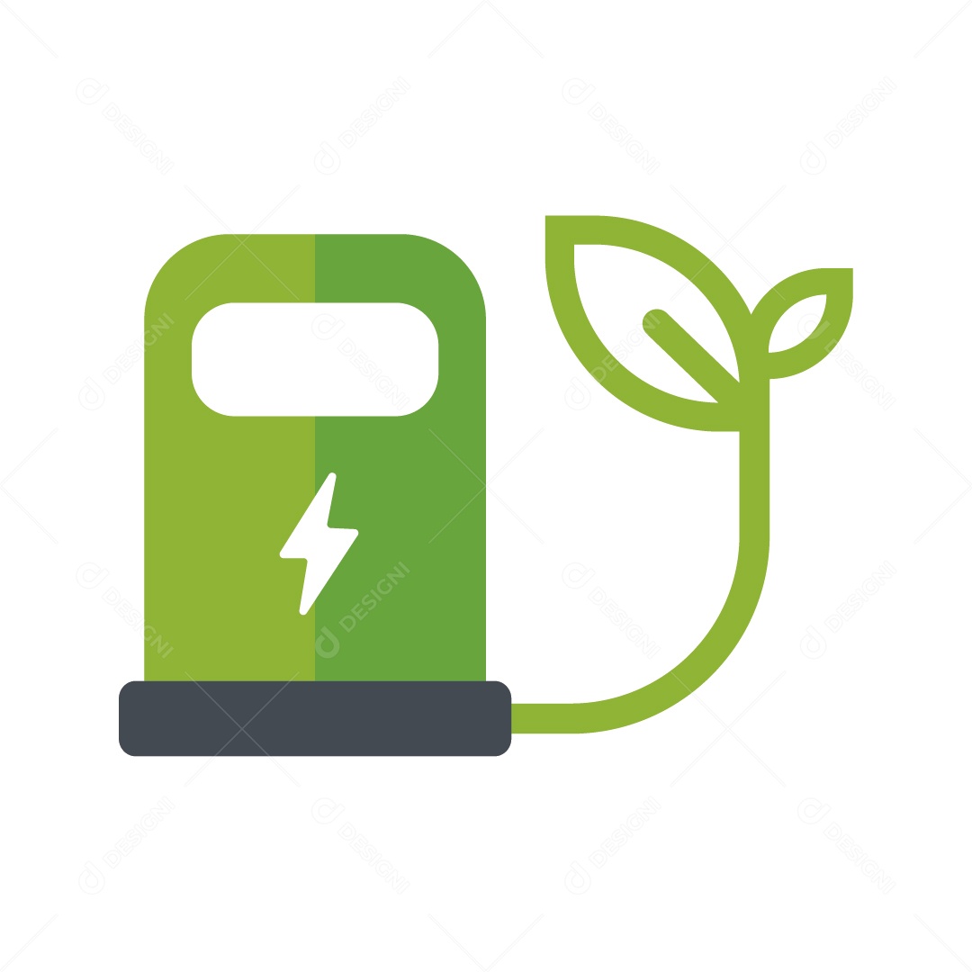 Ícone de Combustível Sustentável Ilustração Vetor EPS