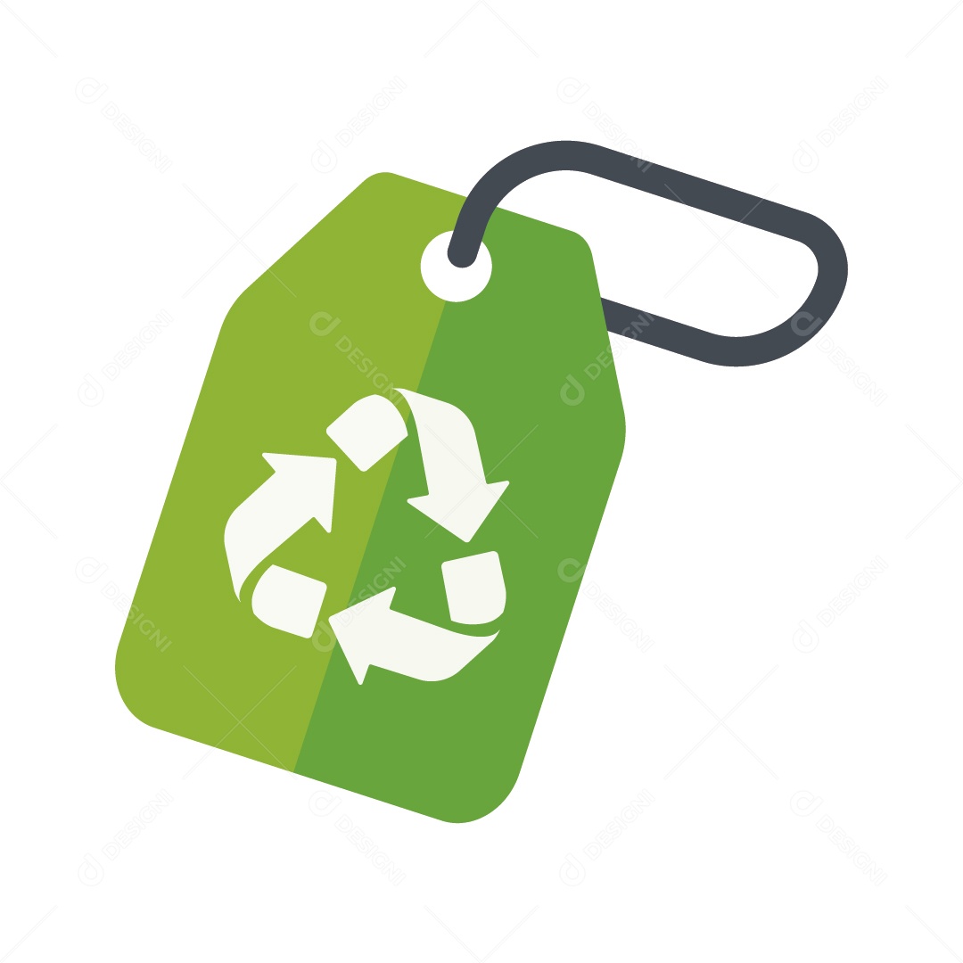 Ícone de Etiqueta Ecológica Ilustração Vetor EPS