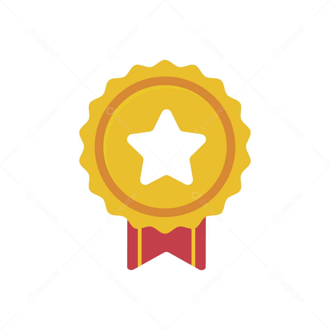 Ícone de Medalha Ilustração Vetor EPS