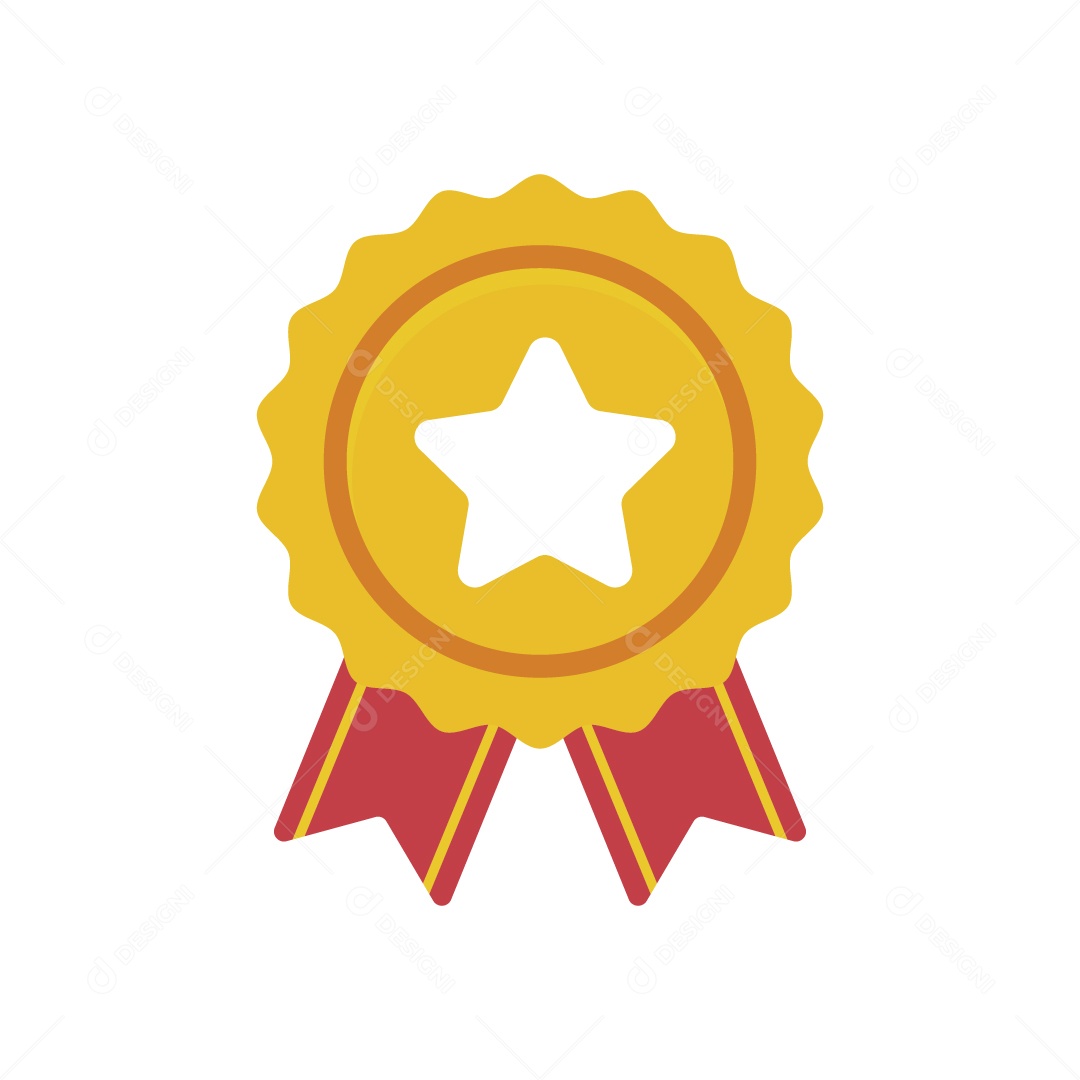 Ícone de Medalha Ilustração Vetor EPS