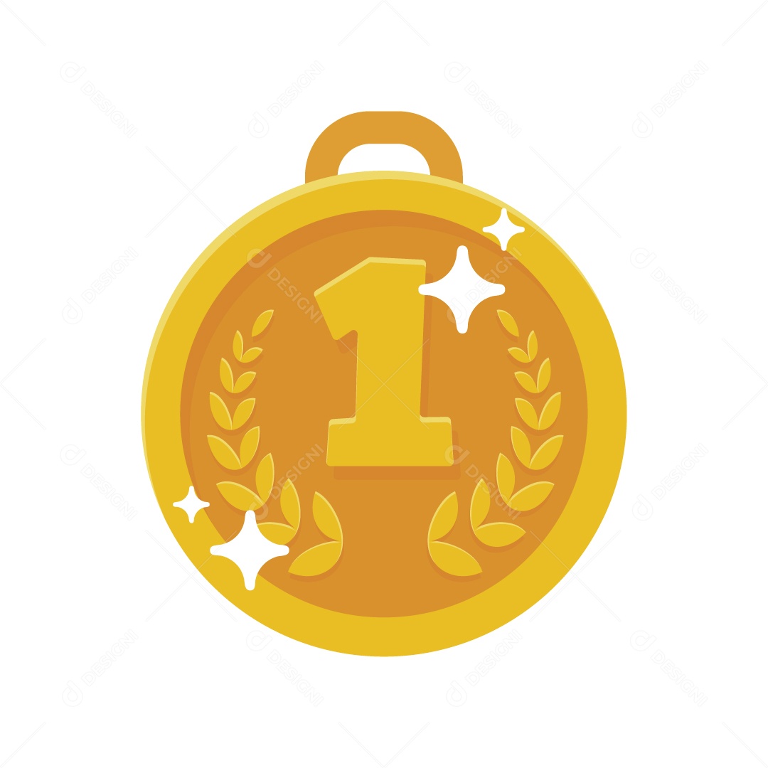 Ícone de Medalha Ilustração Vetor EPS