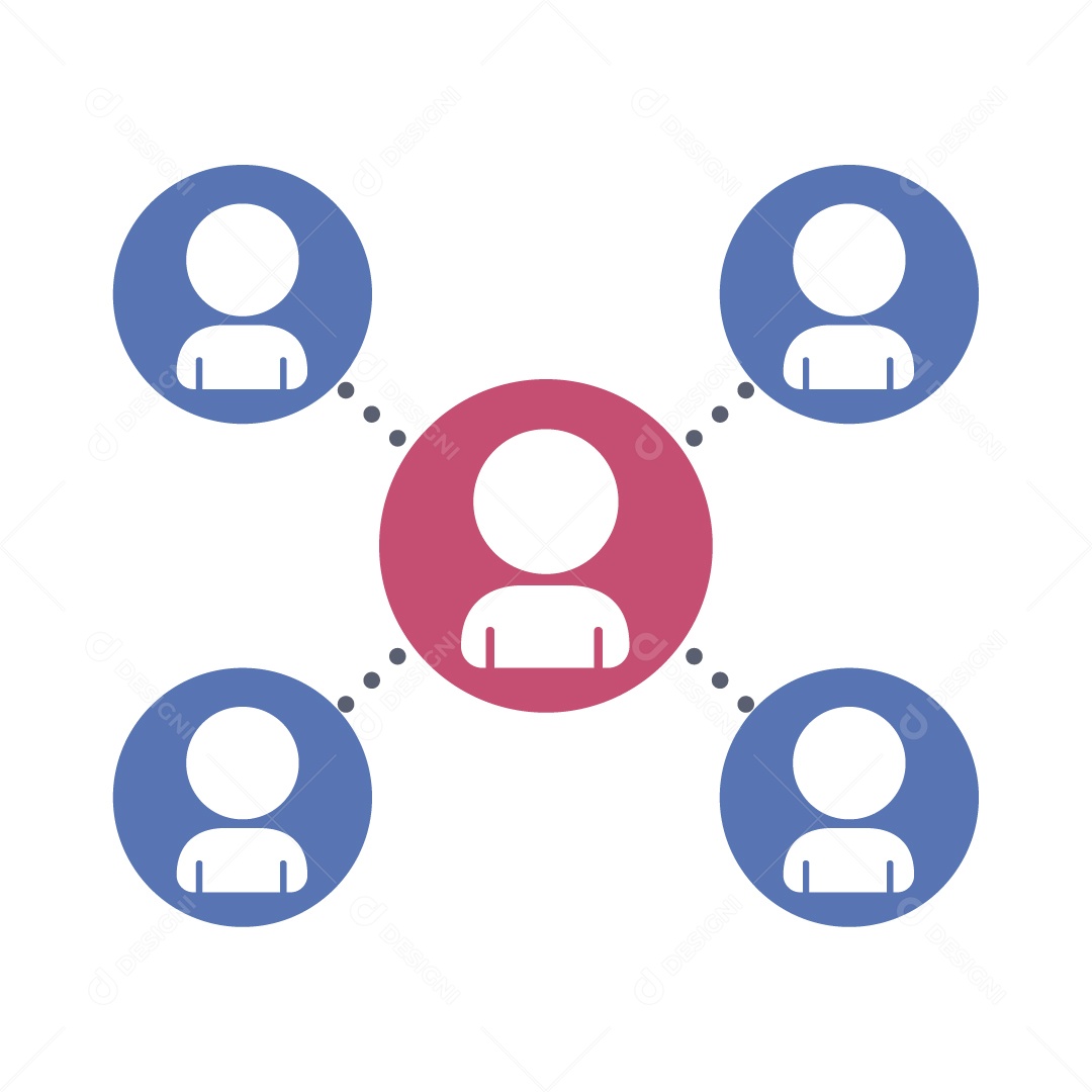 Ícone de Distanciamento Social Ilustração Vetor EPS