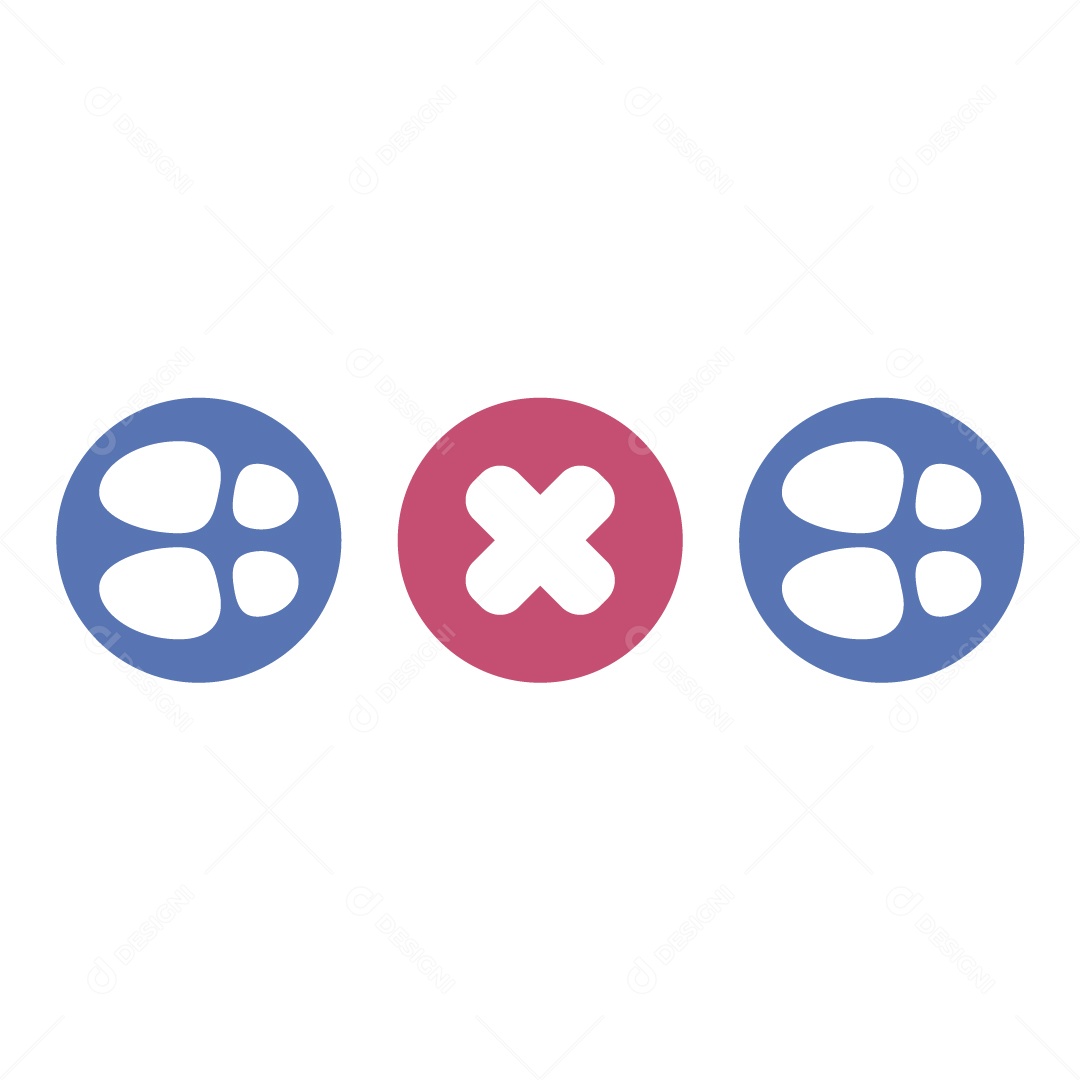 Ícone de Distanciamento Social Ilustração Vetor EPS