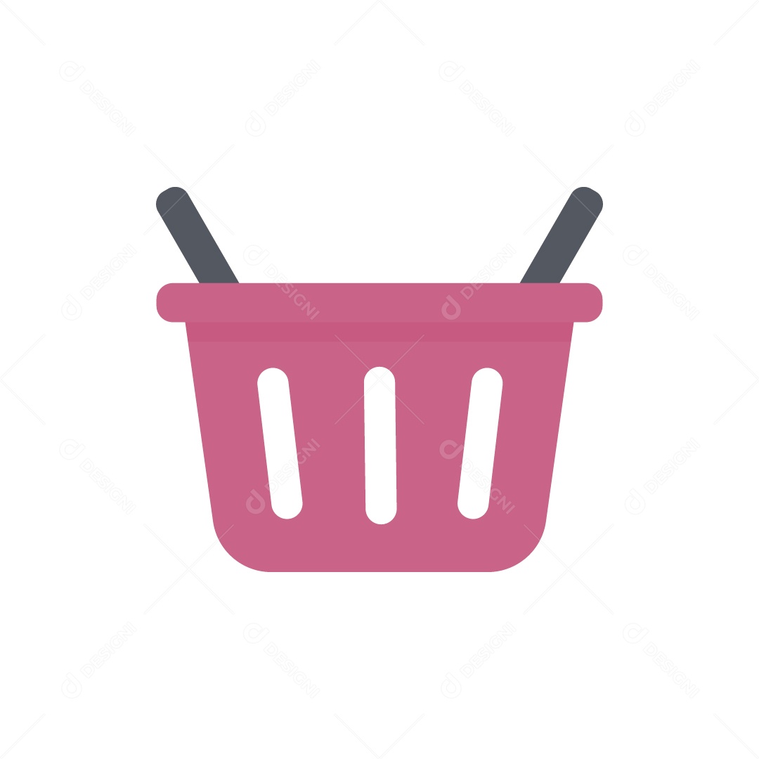 Cestinha de Compras Ilustração Vetor EPS