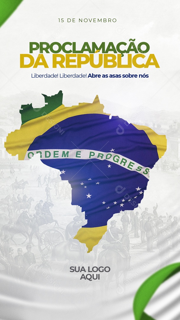 Story Proclamação Da República 15 De Novembro Social Media PSD Editável