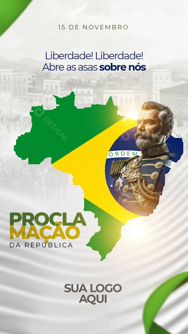 Social Media Story Proclamção Da República 15 De Novembro PSD Editável