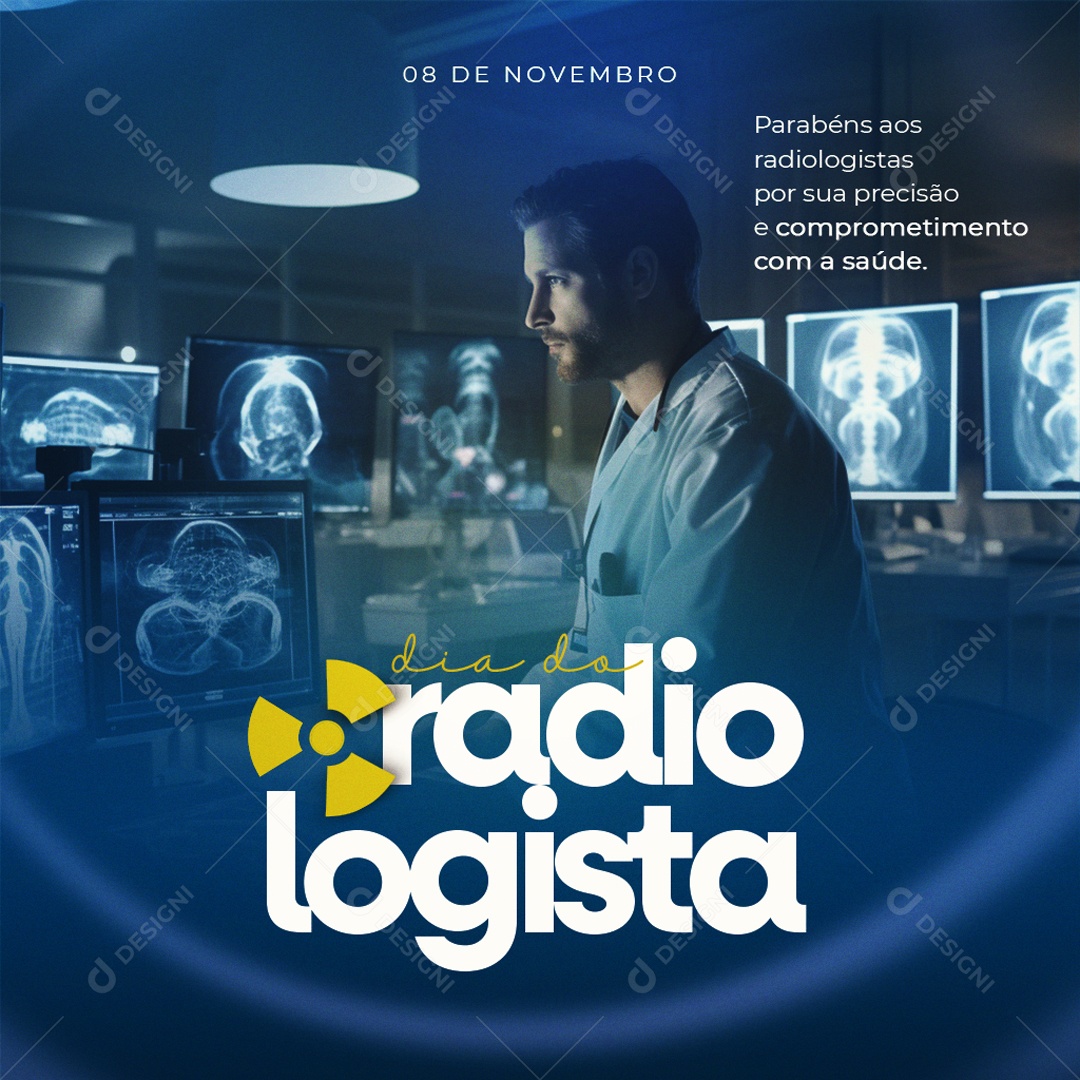 Dia Do Radiologista 08 De Novembro Social Media PSD Editável