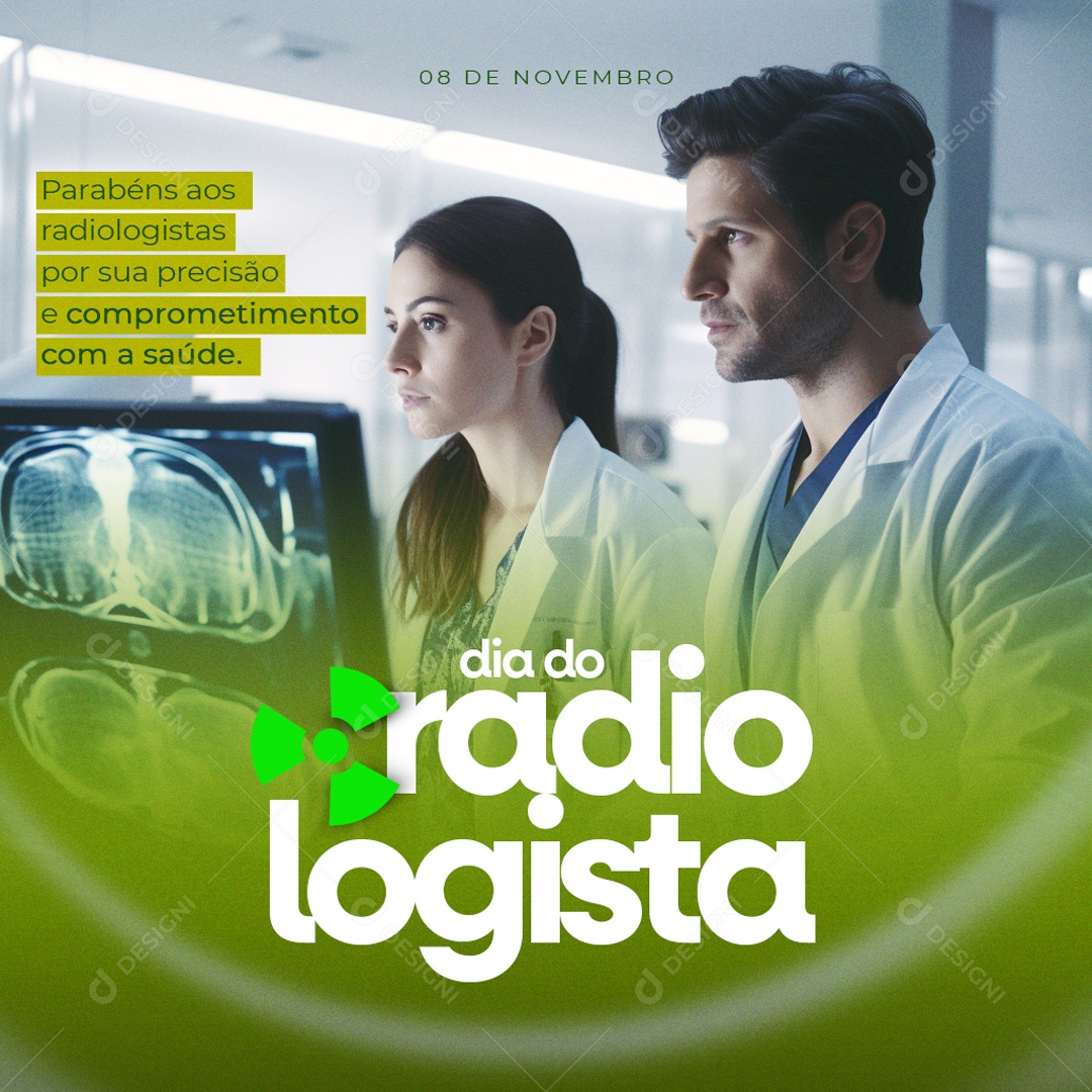Social Media 08 De Novembro Dia Do Raiologista PSD Editável