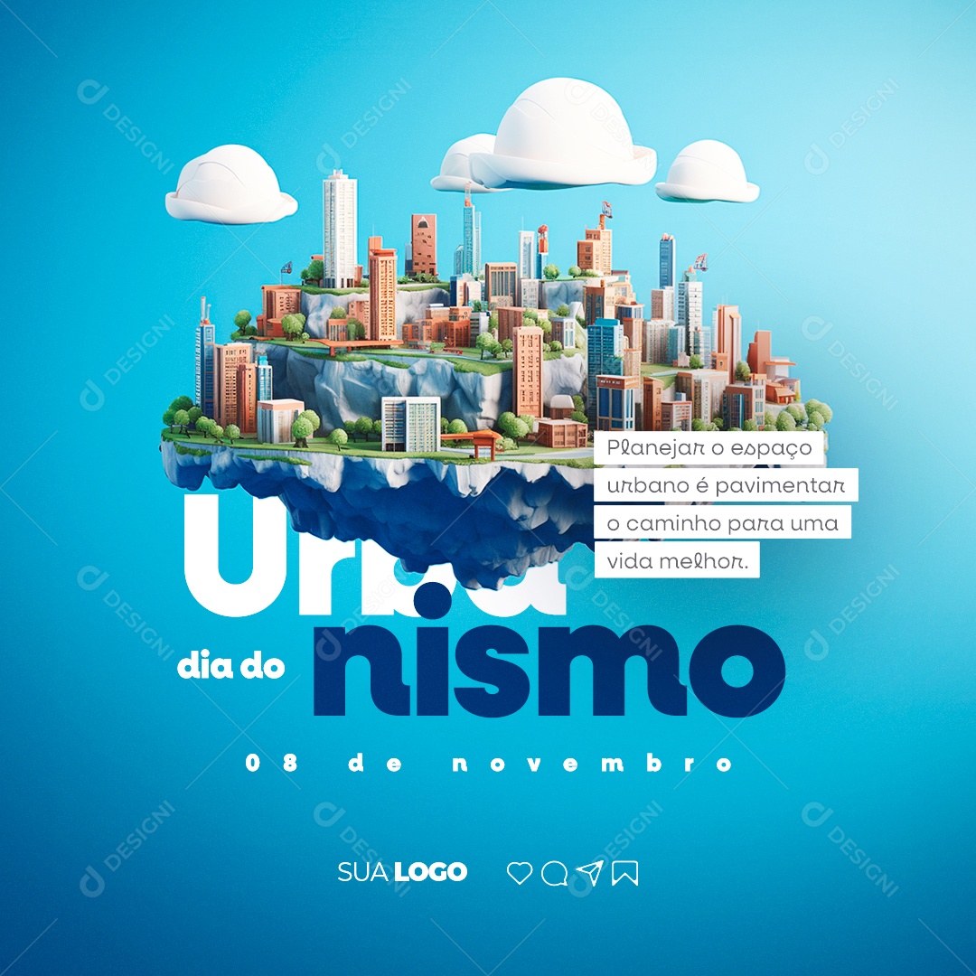 Dia Do Urbanismo 08 de Novembro Social Media PSD Editável