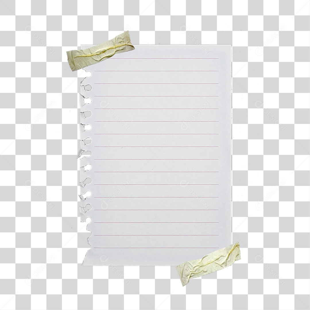 Pedaço de Papel Rasgado PNG Transparente