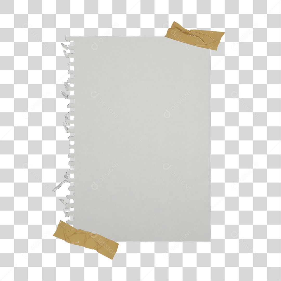 Pedaço de Papel Rasgado PNG Transparente