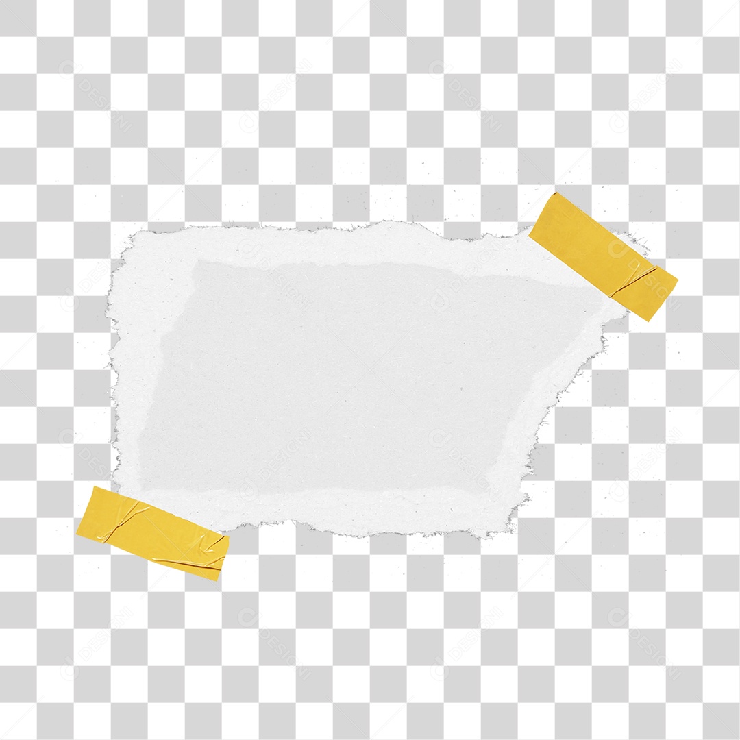 Pedaço de Papel Rasgado PNG Transparente