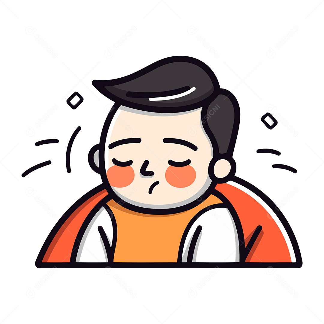 Garoto Desenho Animado Ilustração Vetor EPS