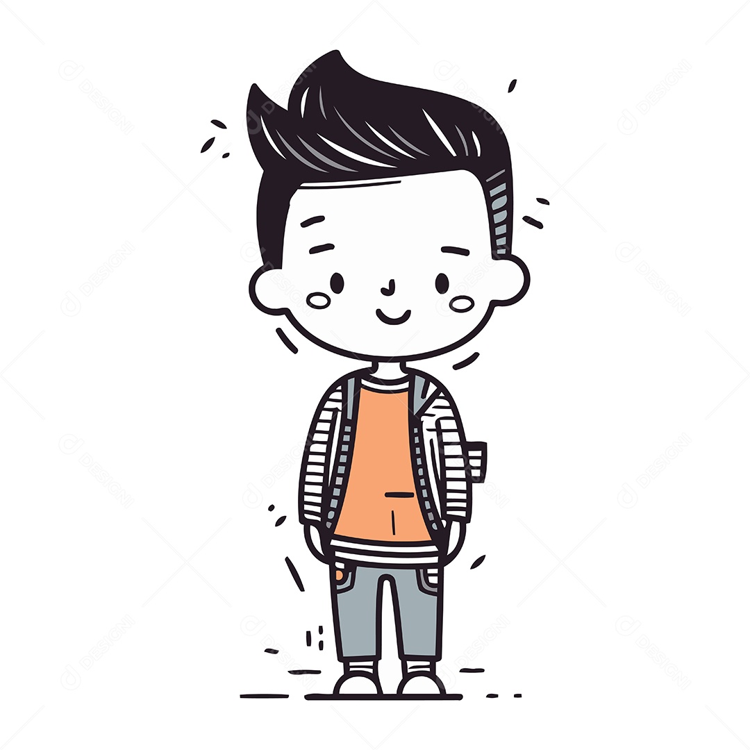 Empresário Desenho Animado Ilustração Vetor EPS